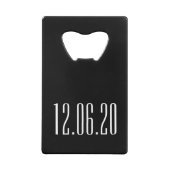 Vette letters "Groomsman" Aangepaste bruiloft Creditkaart Flessenopener (Achterkant)