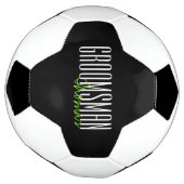 Vette letters "Groomsman" Aangepaste bruiloft Voetbal (Gedraaid)