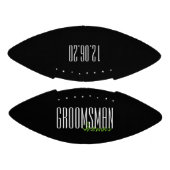 Vette letters "Groomsman" gepersonaliseerd American Football (Panelen)
