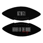 Vette letters "Vader van de Bride" Wedding Party American Football (Panelen)