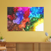 Vette, levendige, kleurrijke, versleten canvas afd (Insitu (Woonkamer))