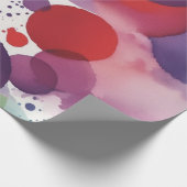 Vette, levendige spatten van kleur energetisch pat cadeaupapier (Hoek)