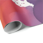 Vette, levendige spatten van kleur energetisch pat cadeaupapier (Rol Hoek)