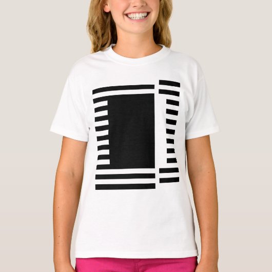vette lijnen vierkant t-shirt (Voorkant)