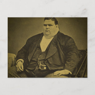 Vette Man van de Bijzaak van het vintage Circus Briefkaart