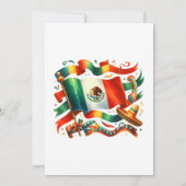 Vette Mexicaanse Fiesta bruiloft repetitie diner Kaart (Achterkant)