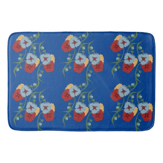 Vette Mexicaanse Florals Greenery Vines Badmat (Voorkant)