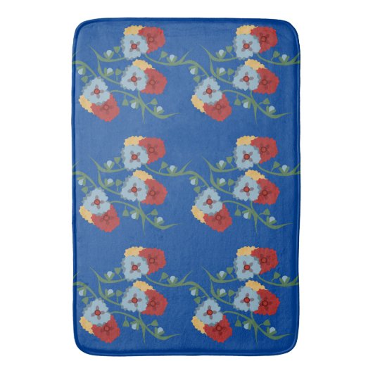 Vette Mexicaanse Florals Greenery Vines Badmat (Voorkant Verticaal)