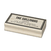 Vette, moderne, aangepaste houtenstamp rubberstempel (Stempel)