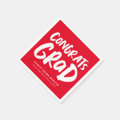 Vette moderne afstudeerder rode afgestudeerden servet (Hoek)