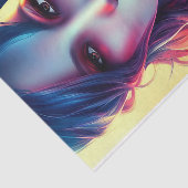 Vette moderne artistieke Vrouw Parijs Eiffeltoren Tissuepapier (Detail)