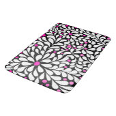 Vette moderne bloemen met roze ombre badmat (Gekanteld)
