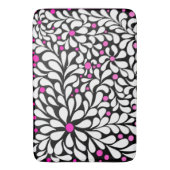 Vette moderne bloemen met roze ombre badmat (Voorkant Verticaal)