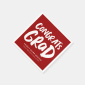 Vette moderne compagnie afstudeerder crimson gradu servet (Hoek)