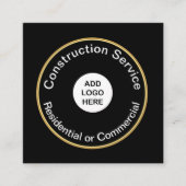 Vette moderne constructie vierkante visitekaartje (Voorkant)