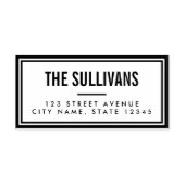 Vette moderne, gepersonaliseerde rubberen stempel (Design)