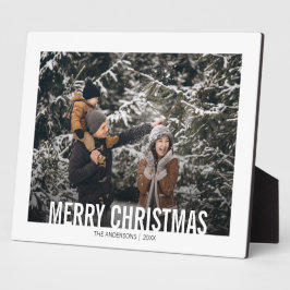 Vette moderne kerstfeestdag fotoplaat