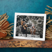 Vette moderne kerstfeestdag fotoplaat (Zijkant)