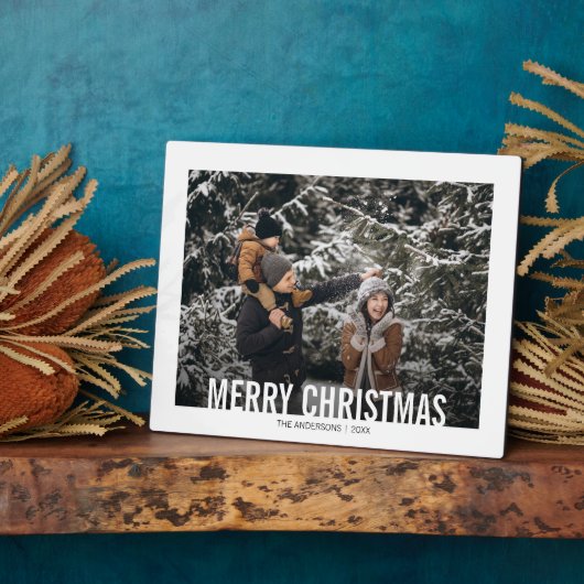 Vette moderne kerstfeestdag fotoplaat (Zijkant)