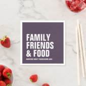 Vette moderne leuke paarse Thanksgiving Servet (Insitu)