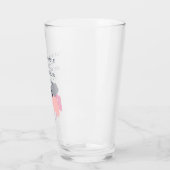 Vette moderne marine en roze roze bruine bruidssch glas (Links)