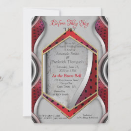 Vette, moderne, metalen 3D Red Grey Texture Kijk Kaart