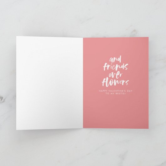 Vette moderne Valentijnsdag vriendenkaart Feestdagen Kaart (Binnen)