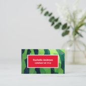 Vette moderne watermeloen 3D-vruchten Visitekaartje (Staand voorkant)