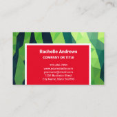 Vette moderne watermeloen 3D-vruchten Visitekaartje (Achterkant)