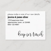 Vette, Moderne Zwarte & Witte Verandering van de K Visitekaartje (Achterkant)