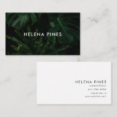 Vette moody Monstera vertrekt tropische groenen Visitekaartje (Voorkant / Achterkant)