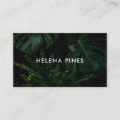 Vette moody Monstera vertrekt tropische groenen Visitekaartje (Voorkant)