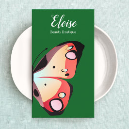 Vette mooie vlinder visitekaartje