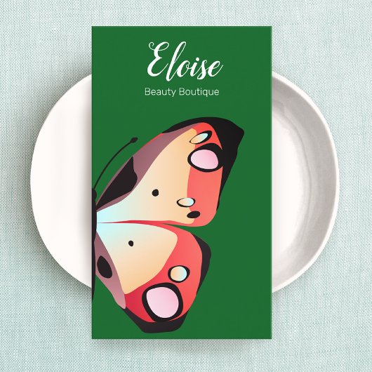 Vette mooie vlinder visitekaartje