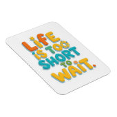 Vette motivatie quote speelse stijl magneet (Rechterzijde)
