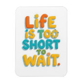 Vette motivatie quote speelse stijl magneet (Verticaal)