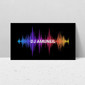 Vette muziek Waves Meerkleurige DJ's, Audio Visitekaartje