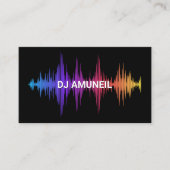 Vette muziek Waves Meerkleurige DJ's, Audio Visitekaartje (Voorkant)