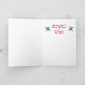Vette Neon Teken Retro Christmas Kaart (Binnen)