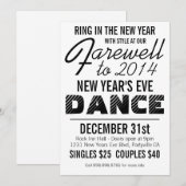 Vette nieuwe jaren Eve Dance Party Kaart (Voorkant / Achterkant)