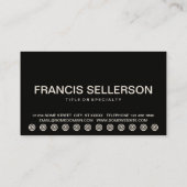 Vette OIL VERANDERT klantenloyaliteitskaart Klantenkaartje (Achterkant)