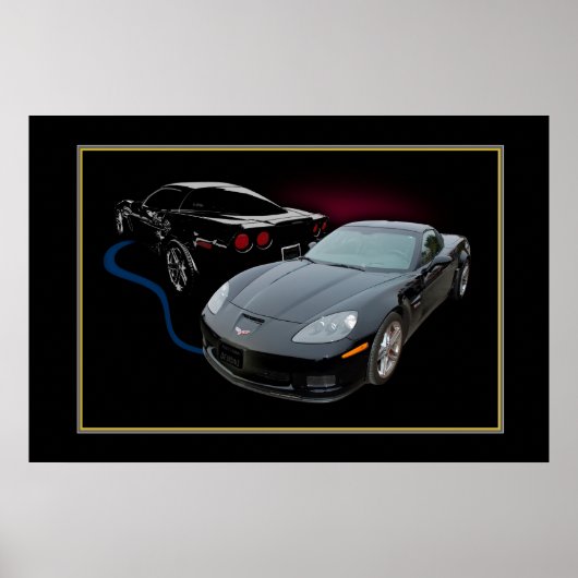Vette One gold Poster (Voorkant)