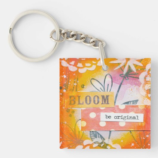 Vette Oranje Sleutelhanger (voorkant)