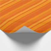 Vette Oranje Strepen Cadeaupapier (Hoek)