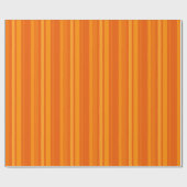 Vette Oranje Strepen Cadeaupapier (Vlak)