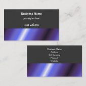 Vette Paarse, blauwe en koolstaven Visitekaartje (Voorkant / Achterkant)