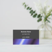 Vette Paarse, blauwe en koolstaven Visitekaartje (Staand voorkant)