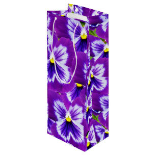 Vette Paarse Fairy Pansies, Wijn Cadeautas