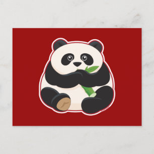 Vette Panda Briefkaart