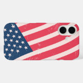 Vette Patriottische Vlag Close-up Case-Mate iPhone Case (Achterkant (horizontaal))